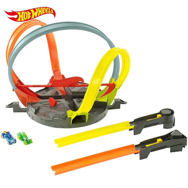 Hot Wheels двойной ударный трек автомобиль игрушечный набор Hotwheels Игрушки для