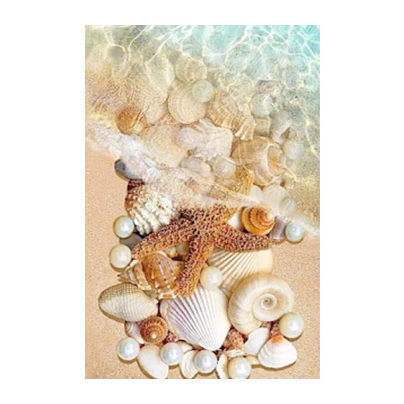 Sea shell Wholesale DIY Diamond Painting Home Decoration Rhinestone Wall Stickers Embroidery Needlework