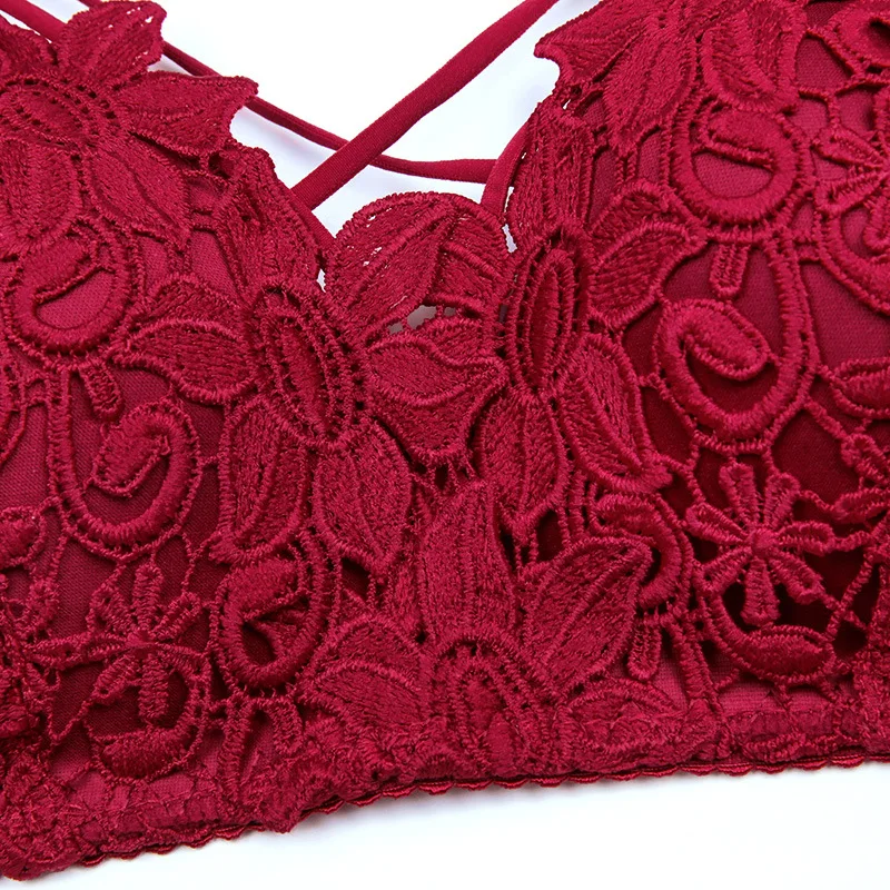 Push Up Bras For Women Sexy Lingerie Lace Floral Embroidery Brassiere Bra Underwear Seamless Wireless BH Bralette soutien gorge 27