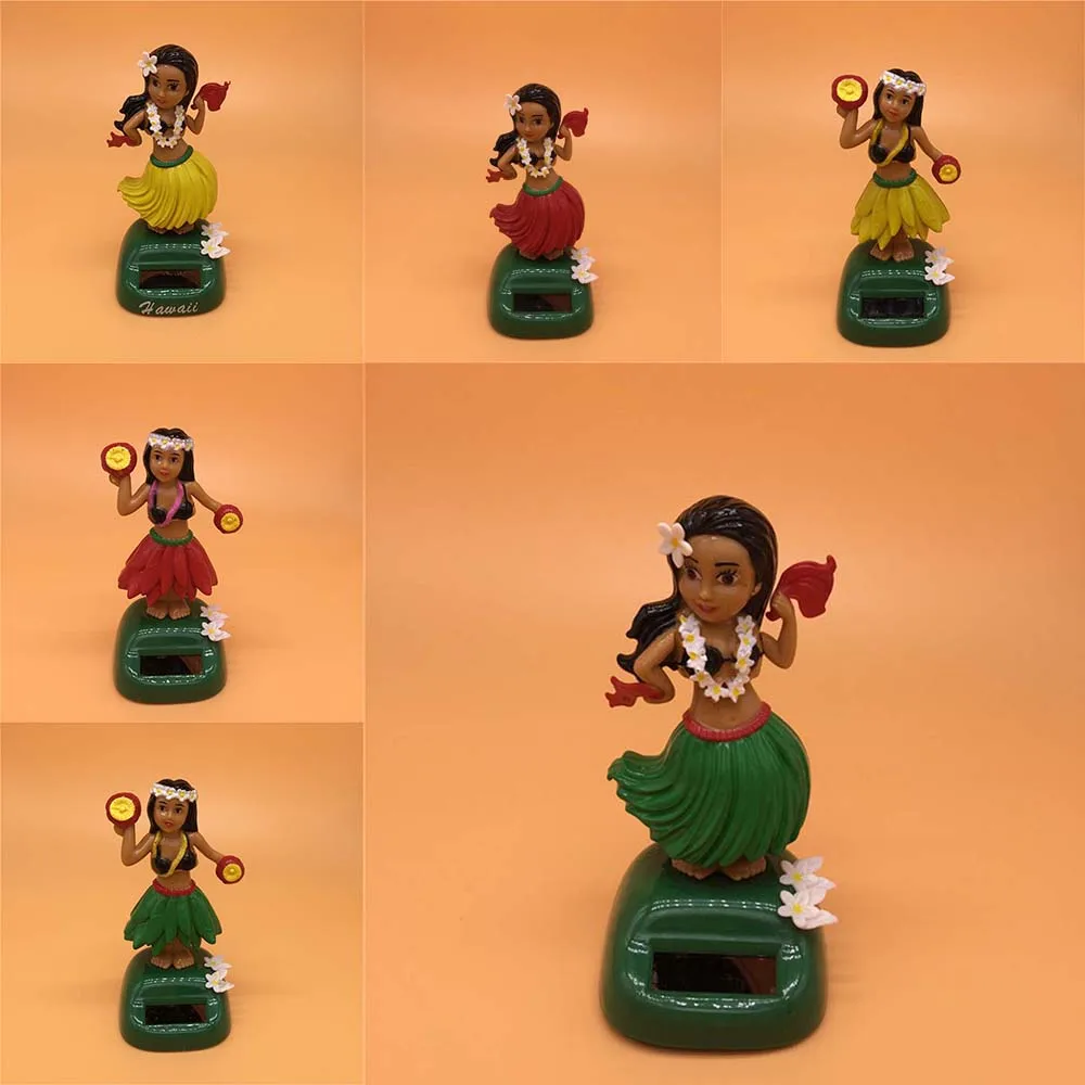 solar dashboard hula girl