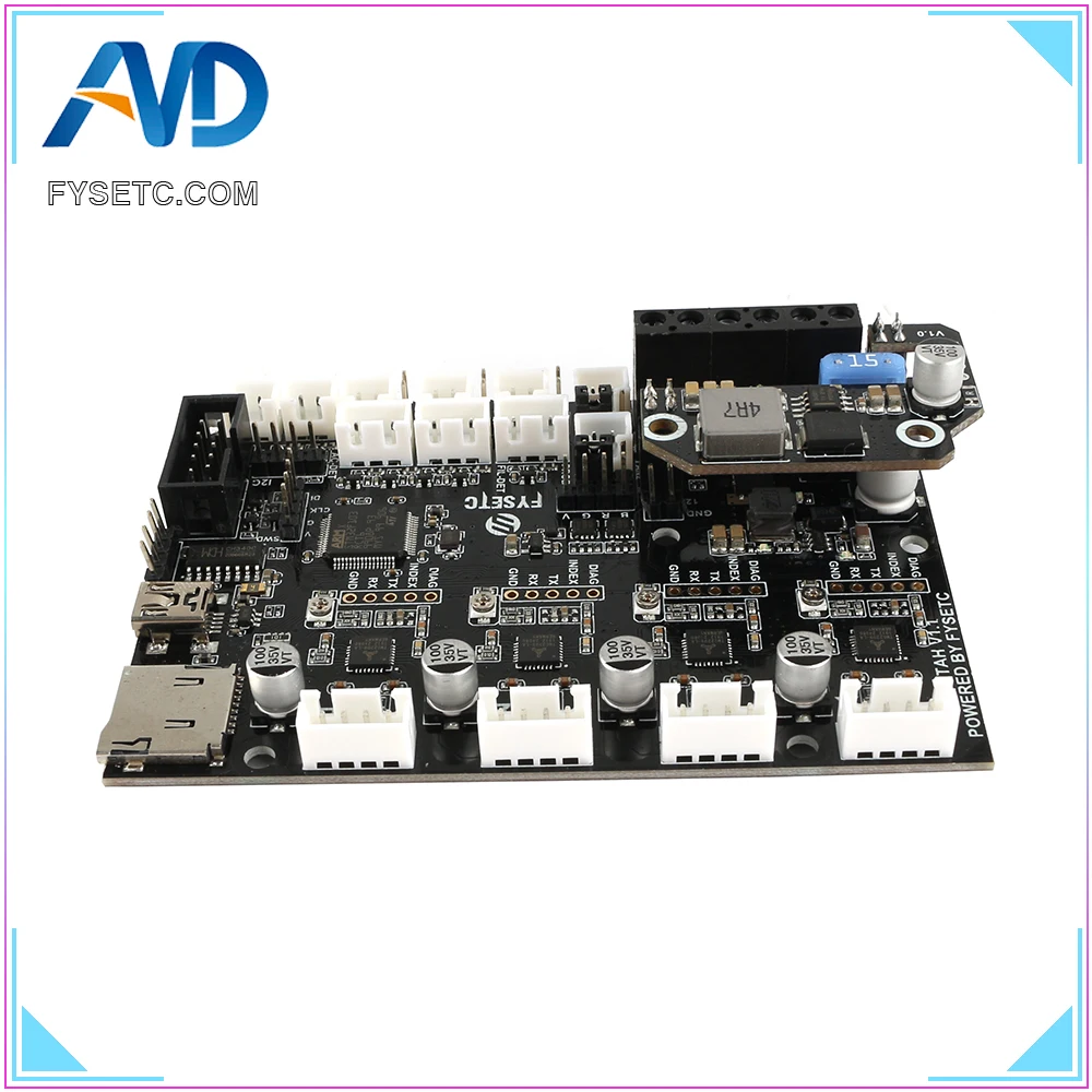 Бесшумная плата управления Cheetah v1.1 v1.2b 32bit TMC2209 TMC2208 + Addon от 24 В до 12 модуль для CR10 Ender