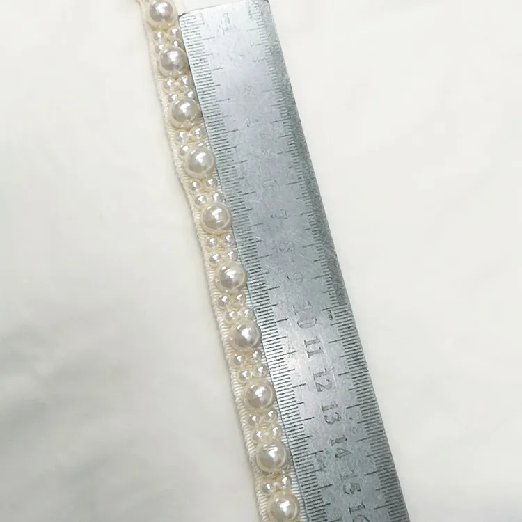 pearl beaded fringe trim for clothes 2
