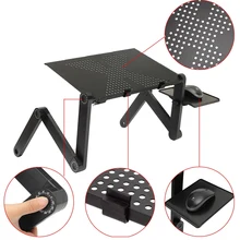 Foldable Portable Laptop Desk Tray PC Table Stand Notebook Table Desk Ergonomic Lapdesk Stand With Mouse Pad Drop Shipping