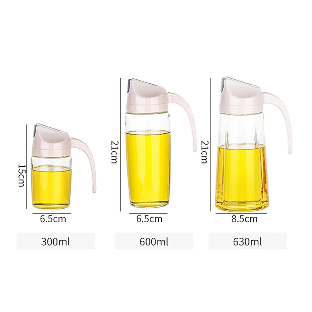 630 мл/600 мл/300 мл стекло предотвращает разлив масла бутылка для масла уксуса резервуар для масла кастрюля для соуса домашняя кухня