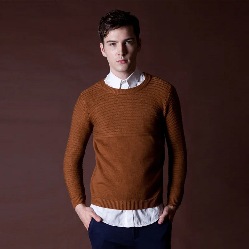 mens camel sweater