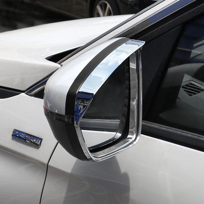 Автомобильный Зеркало заднего вида дождевое приспособление непромокаемые Лезвия зеркало заднего вида заднего зеркала для бровей для peugeot 3008 GT аксессуары