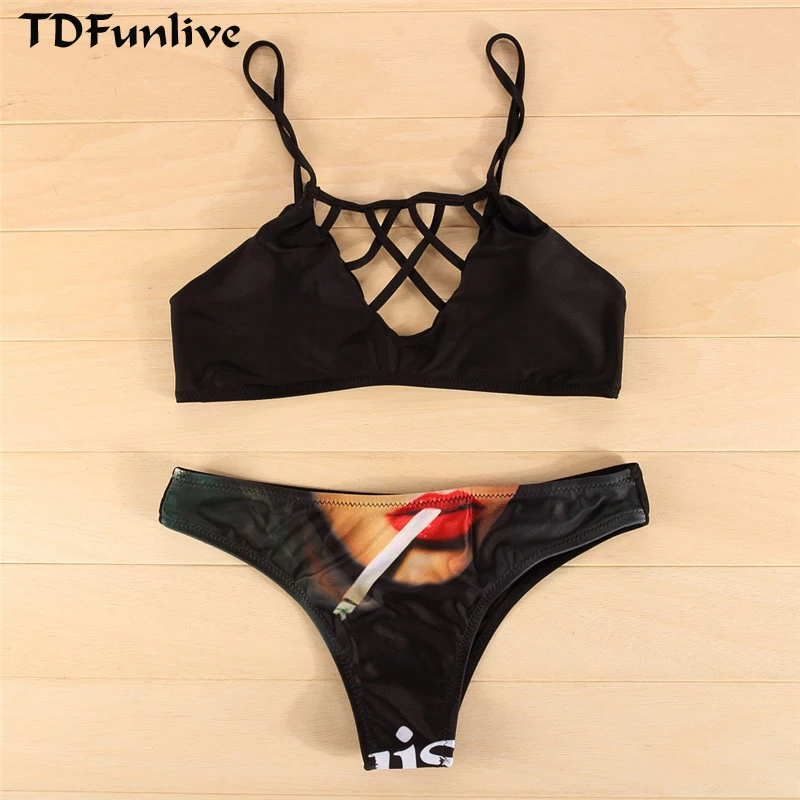 

TDFunlive New Halter Top Sexy Bikini set Women Swimsuit Brazilian Bikini Push Up Swimwear Bathing Suit Biquini Bikinis Women