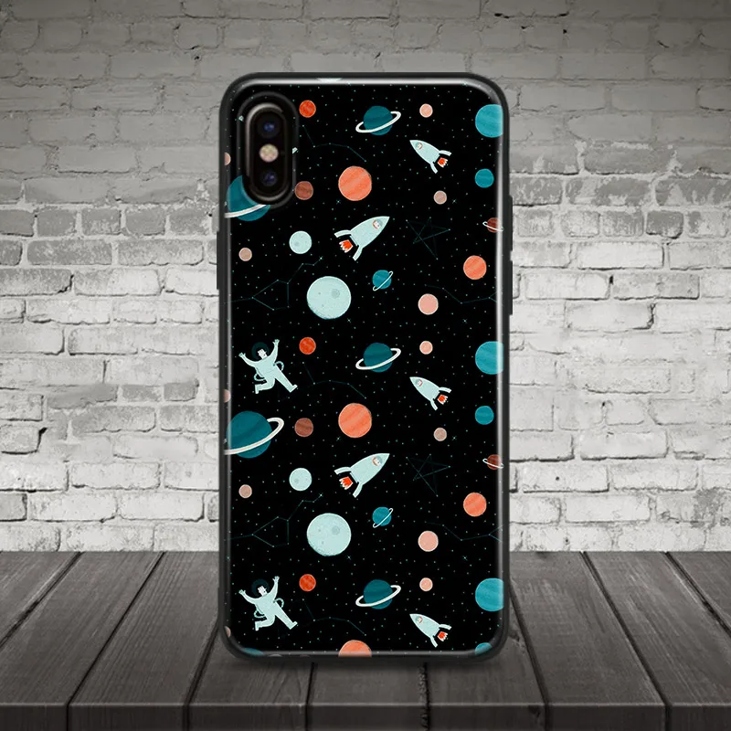 

Spacecraft Space Planets Aesthetic Soft Silicone Phone Case Cover For Apple iPhone 5 Se 5s 6 6s 6Plus 6sPlus 7 8 7Plus 8Plus X