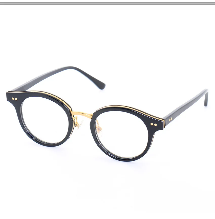 Винтажные очки женские классические очки в черной оправе мужские круглые Классическая оправа для рецептурных линз корейские очки