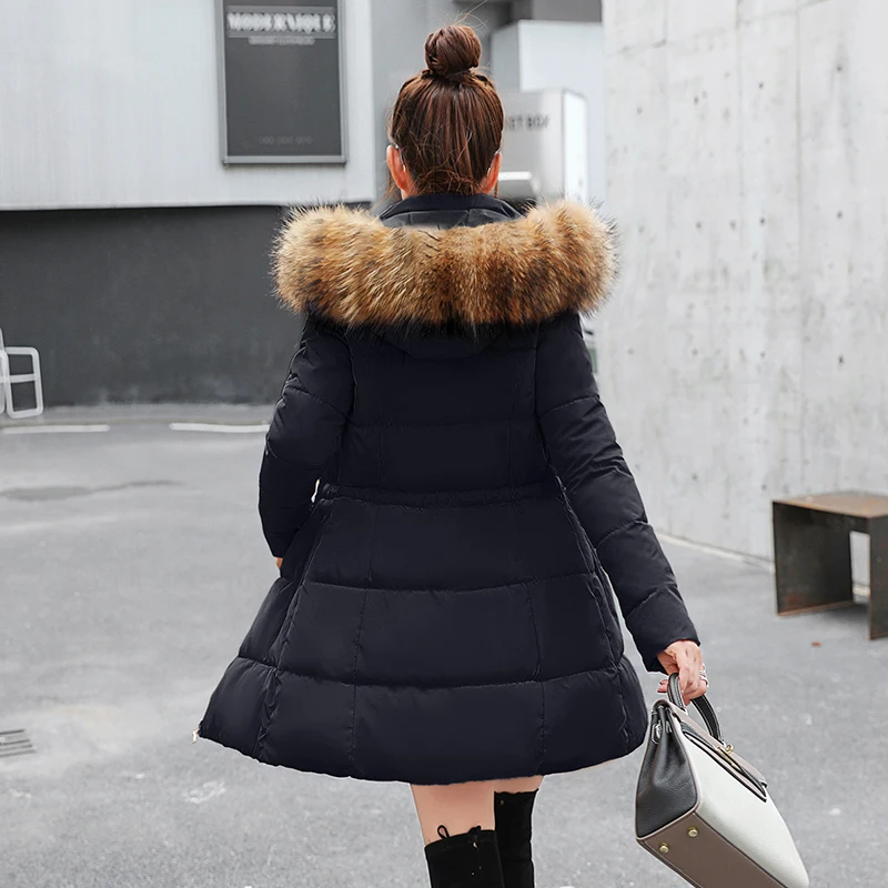 

Big fur collar down Parka cotton jacket 2019 Winter Jacket Women thick Snow Wear Coat Lady Clothing Female Jackets Parkas