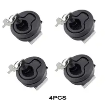 4 шт. пластиковая промывка шлак защелки подъемная кольцевая ручка Морская Лодка круглая палубная замок с ключом Морская Лодка палубный люк аксессуары