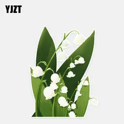 YJZT 12,3*16,2 см Уникальные цветы Декор персонализированные автомобильные наклейки высокого качества аксессуары 11A1082