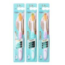 1 шт. для взрослых мягкая щетка для выпрямления волос Домашний Уход за полостью рта двойные ультра мягкие зубные щетки Стоматологическая принадлежность для чистки здоровья