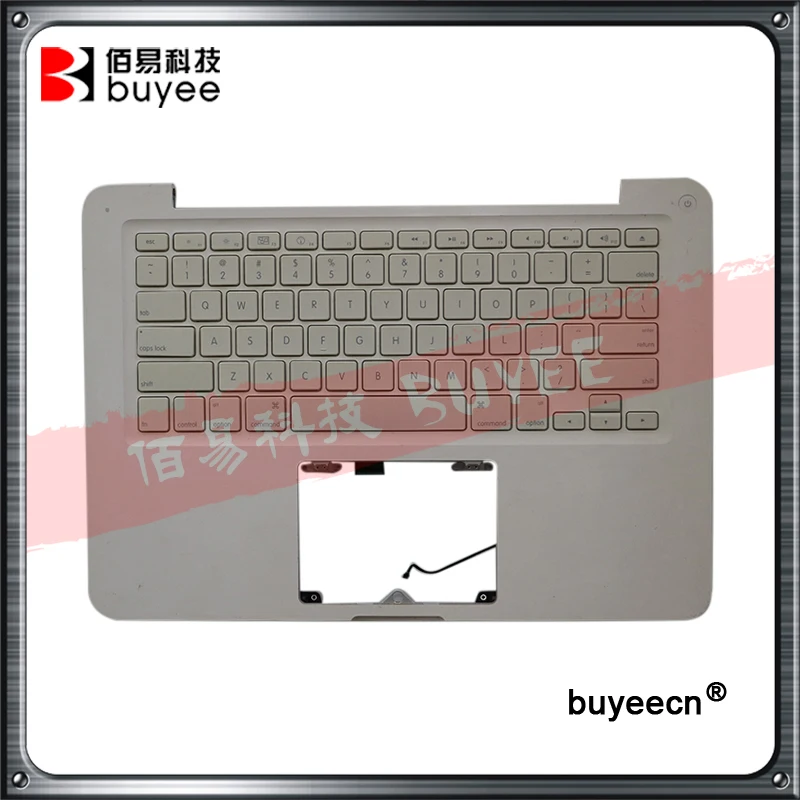

Original White A1342 Top Case For Macbook Unibody 13" A1342 Palmrest Palm Rest Topcase With US UK Spanish Layout Keyboard