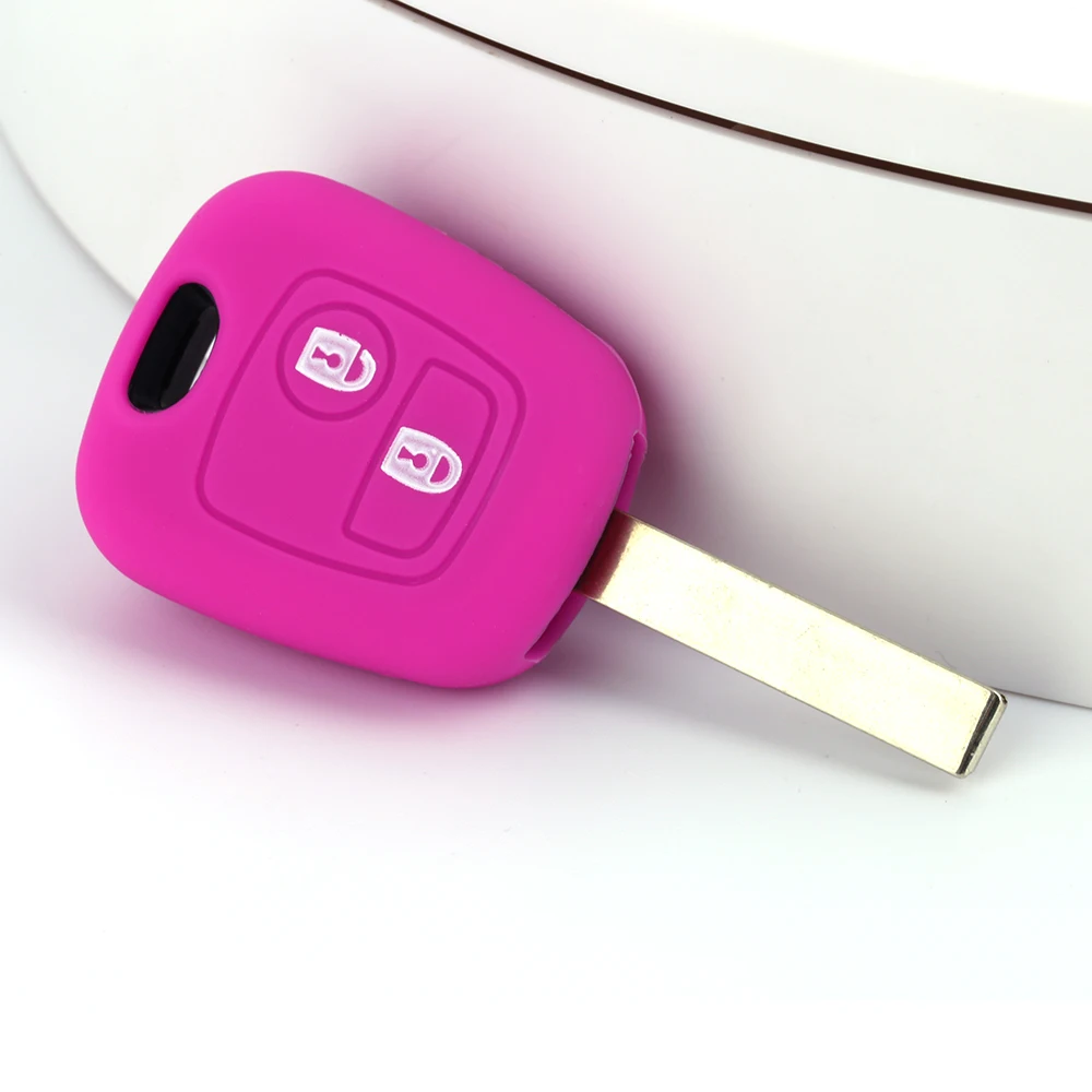 Силиконовый для ключа автомобиля крышка чехла cap Набор Toyota aygo Citroen C1 C2 C3 Pluriel peugeot 107