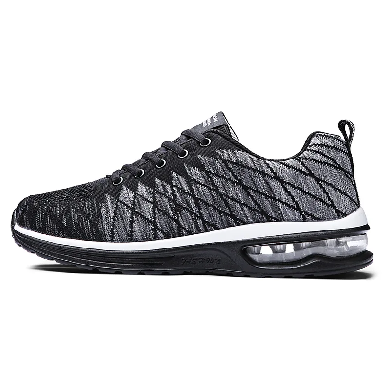 

Jogging Shoes Woman Flying Woven Tide Men Sports Shoes Wild Cushions Comfortable Breathable Baseball Shoes Sneakers