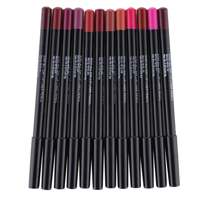 12colors Pro Waterproof Lip Liner Pencil Lipliner Pencils Sexy Full Lip