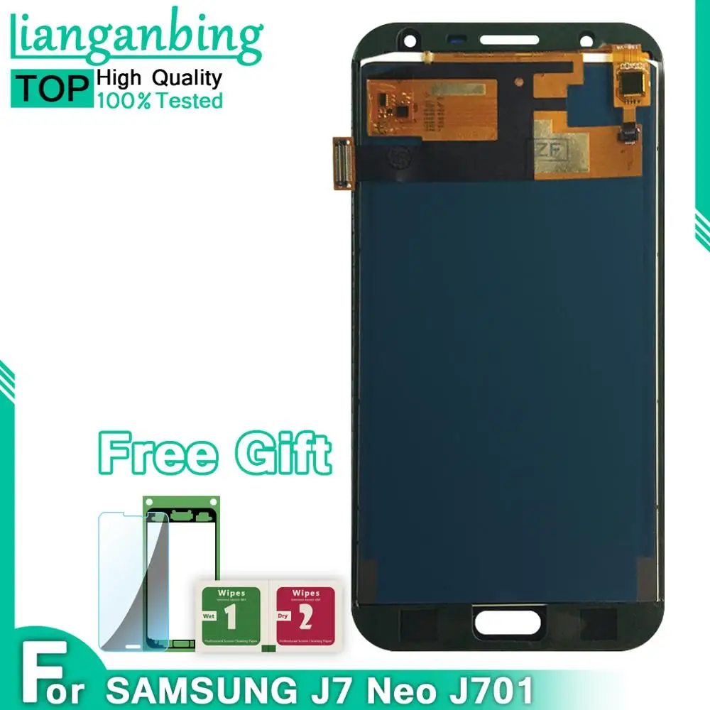 

LCD For SAMSUNG GALAXY J7 NEO LCD J701F J701M J701MT J701 LCD Display Touch Screen Digitizer Assembly Can Adjust Brightness