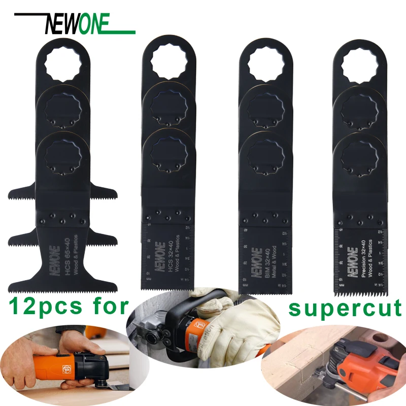 

12PCS Oscillating Saw Blades Multitool Kit For Fein supercut
