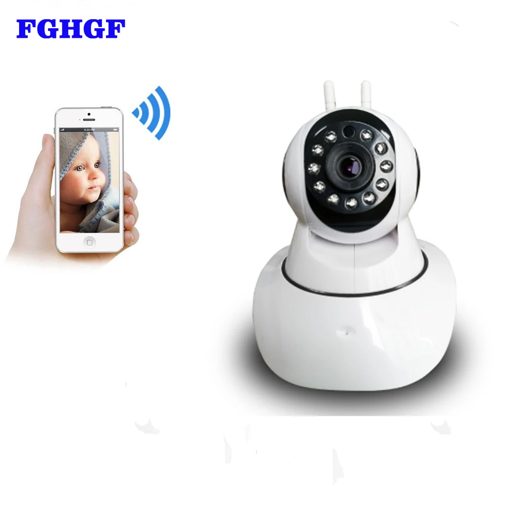 

Kruiqi P2P Dual Antenna Wifi Security 1.0MP Camera 720P Wireless IP Camera with Pan/Tilt 2 Way Audio Night Vision Baby Monitor
