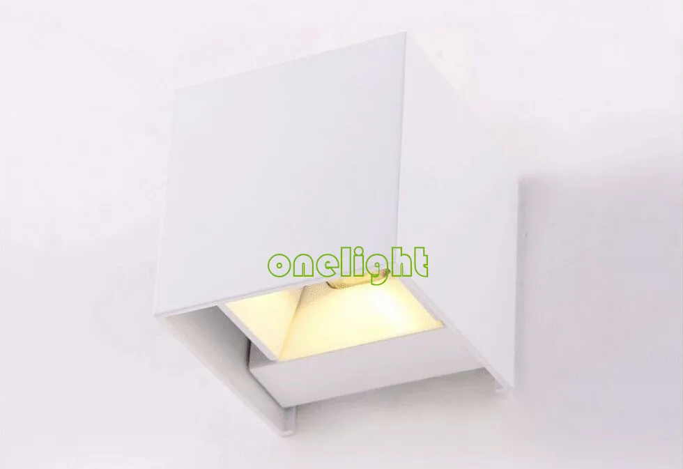Светодиодный уличные настенные фонари COB 6 Вт теплый белый холодный 2x3