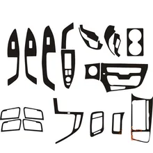 1 комплект для Kia optima- 3D интерьер из углеродного волокна+ внешние наклейки накладка декоративный Комплект Аксессуары для стайлинга автомобилей