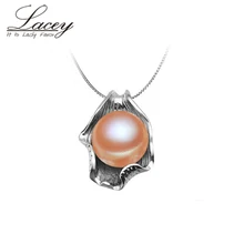 Популярный натуральный жемчужный кулон 925 Стерлинговое сито 45 см для женщин, пресноводные ювелирные изделия из жемчуга белый розовый фиолетовый подарок на день рождения