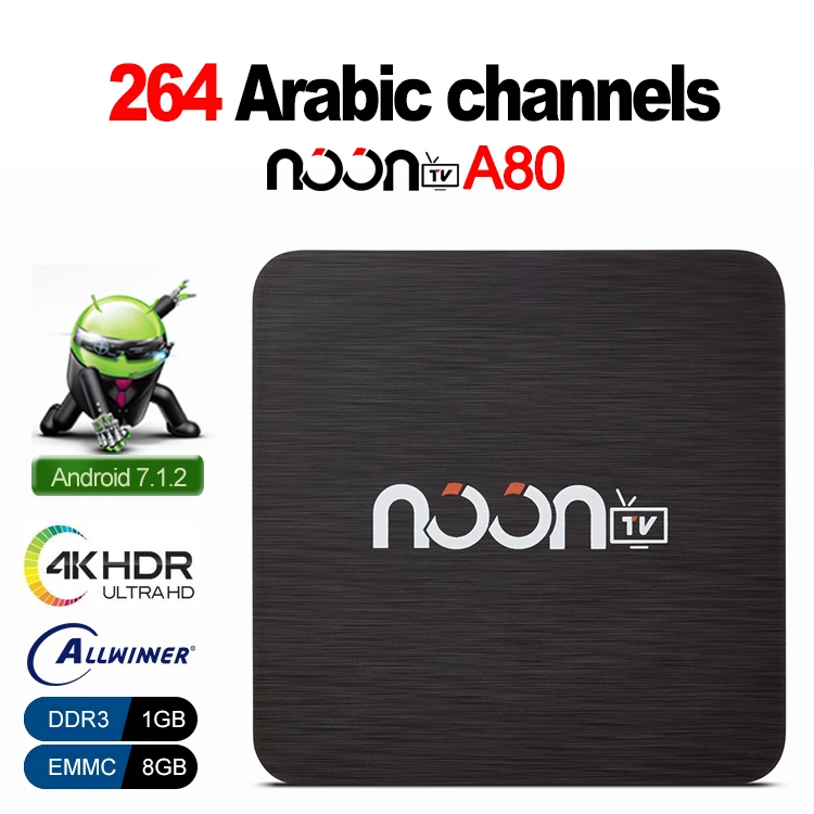 

Lifetime free Arabic IPTV With Android TV BOX 1G 8G include 264 popular Arabic channels without Annuity IPTV Subscription H.265
