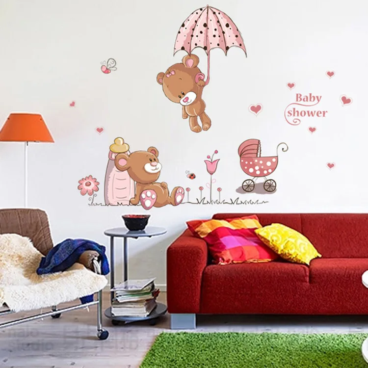 Декоративные наклейки на стену для детской комнаты сделай сам|wall stickers baby nursery|wall