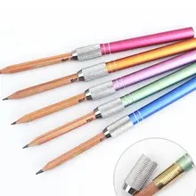 Изысканный металлический карандаш экстендер карандаш для эскизов удлинитель карандаш случайный цвет выбрать