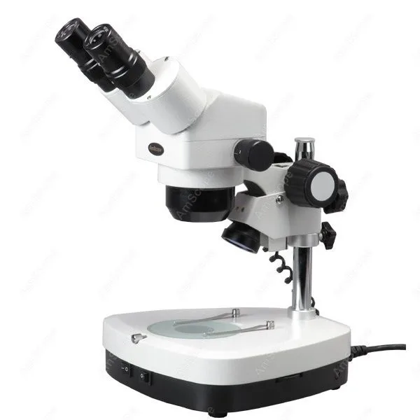 Stereo Binocular Microscope AmScope Supplies 10X 60X Stereo Zoom Binocular Microscope + Dual