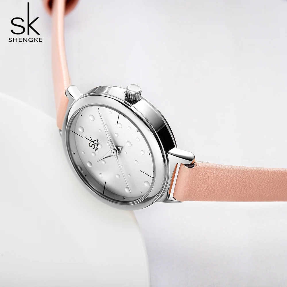Женские часы Модные женские повседневные платья Кварцевые часы наручные часы Shengke SK женские часы подарки Montre Femme Reloj Mujer