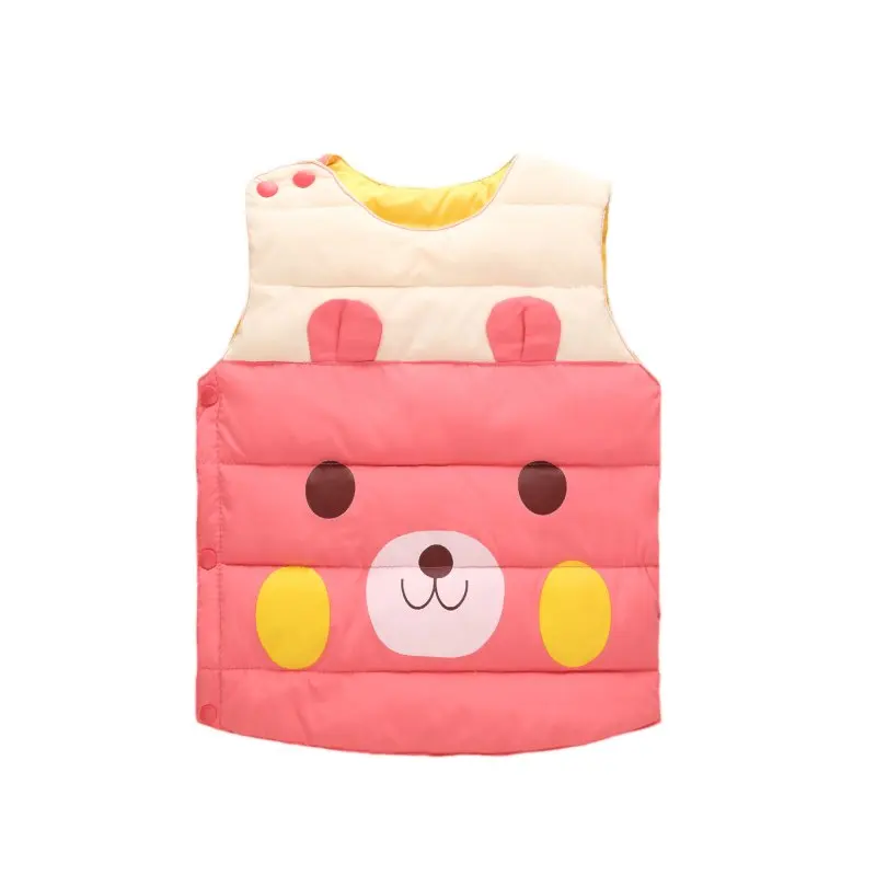 

2017 Winter Children Tops Kids Down Vest Cotton Jacket Boys Girls Waistcoat Outerwear Baby Vests j2