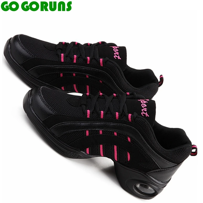

dance shoes female soft sole increase square dancing shoes ventilation fitness shoes sneakers 1277