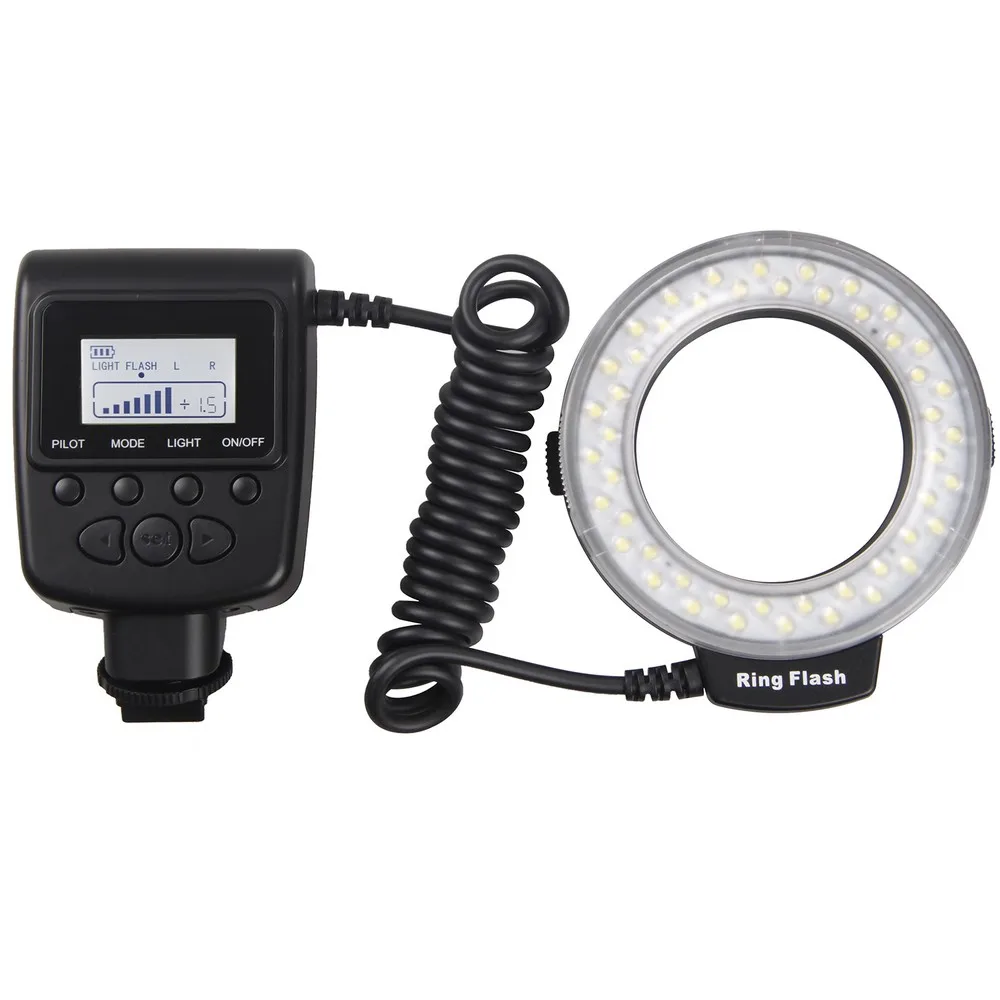 Светодиодная Кольцевая вспышка Travor для макросъемки лампа Sony Old Minolta hot shoe подходит