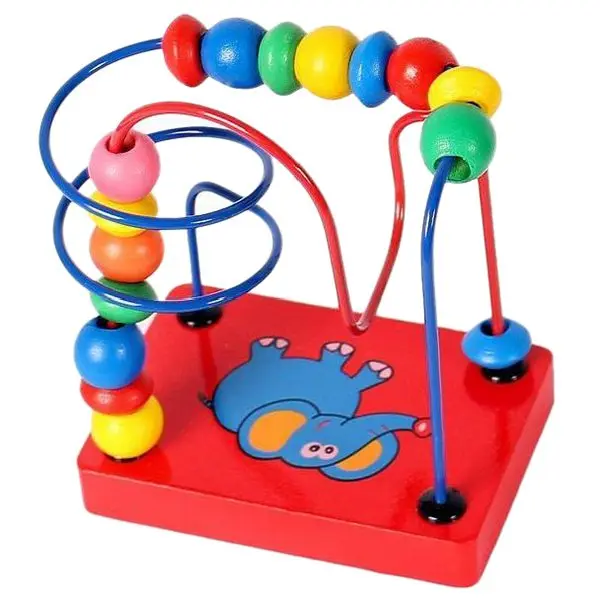 

Puzzle early education Beads Toys Wooden Colorful Educational Toy Game Toy elephant Puzzle for Baby Child Beads Toy