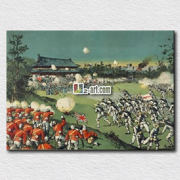 

Eight coalition invasion of Chinese history paints canvas prints reproduction meanningful pictures