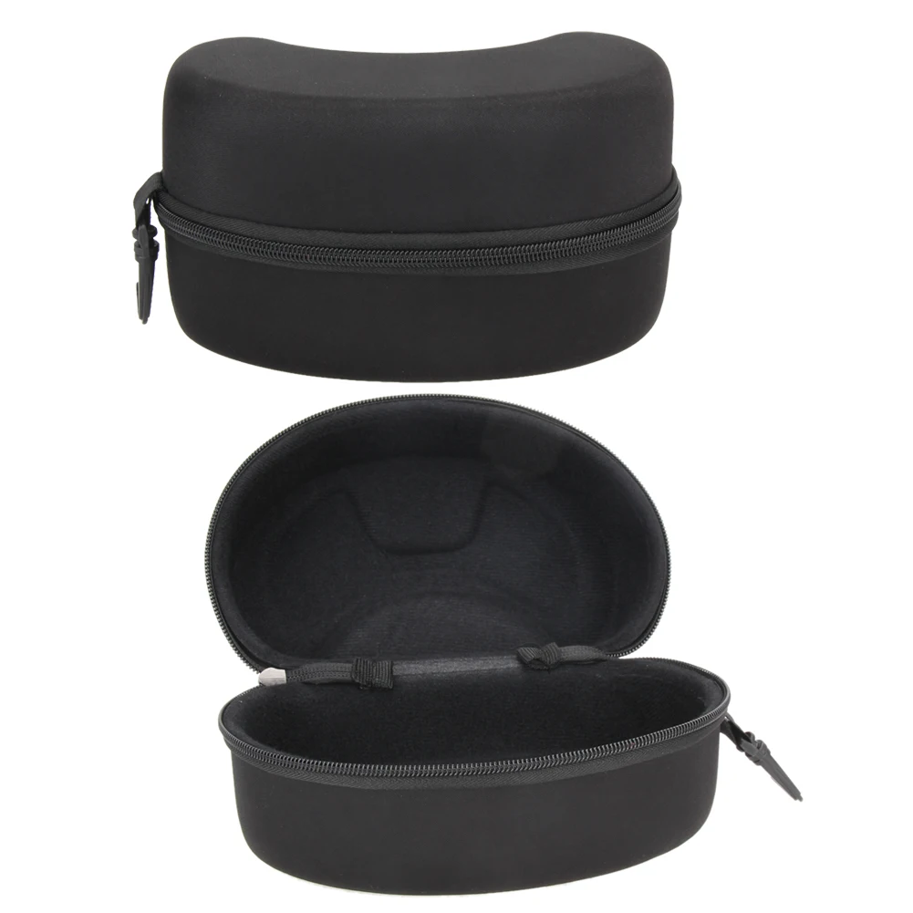 Портативный EVA лыжные очки защитный чехол(без очков) очки коробка солнцезащитные очки на молнии сумка для хранения с пряжкой крюк черный
