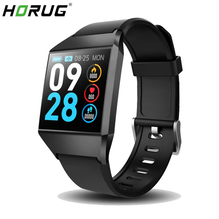 

HORUG Sports Smart Bracelet IP67 Waterproof Fitness Tracker Color Screen Smart Wristband Heart Rate Monitor Pedometer Watch