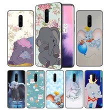 Cartoon Animation Dumbo Soft Black Silicone Case Cover for OnePlus 6 6T 7 Pro 5G Ultra-thin TPU Phone Back Protective