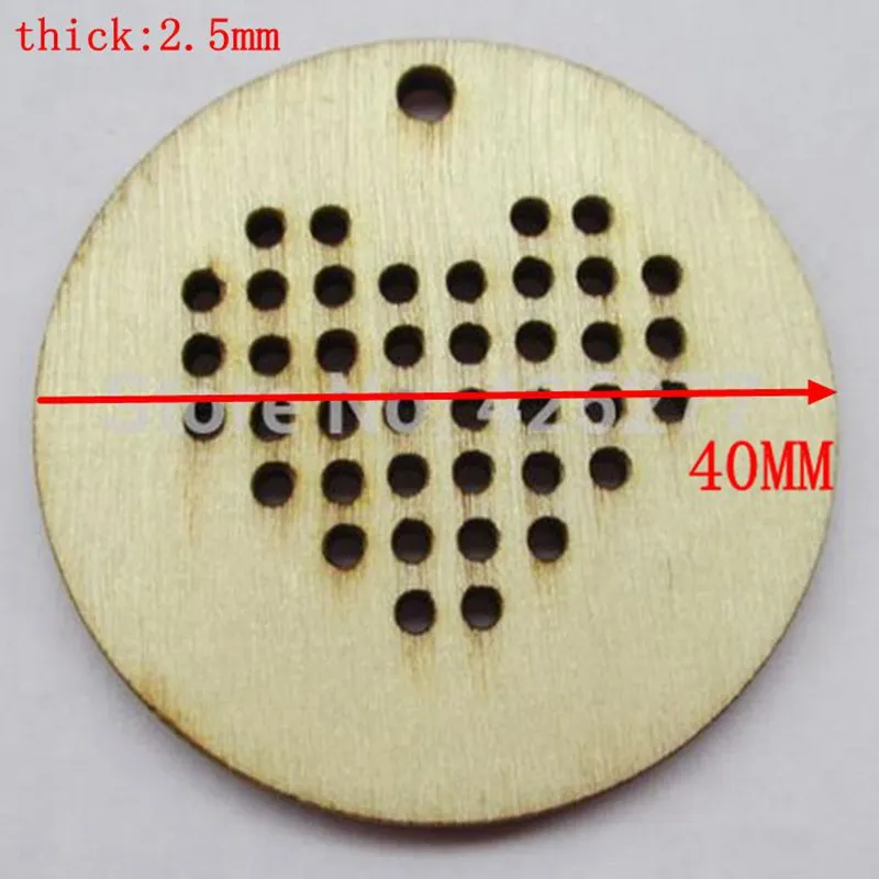 

4cm 50pcs/set wholesale high quality Peach heart pendant die cutting Angle wooden Christmas decorations 017020002