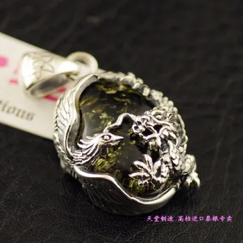 

Pure silver ov925 inlaying natural pendant