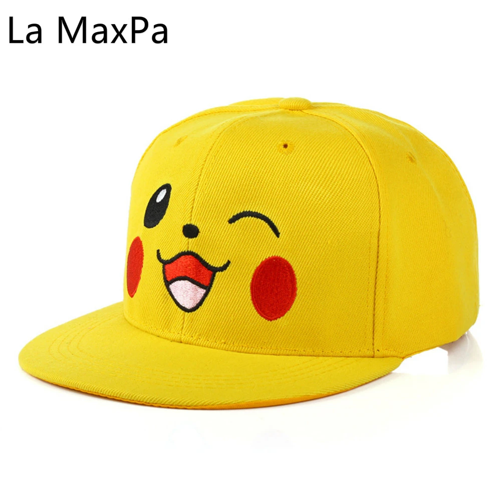 1ピースクリエイティブポケモン漫画ピカチュウプリント帽子野球キャップ太陽の帽子かわいいsnapback帽子フラット帽子キャップポケモン刺繍キャップ Embroidery Cap Baseball Caphats Baseball Caps Aliexpress