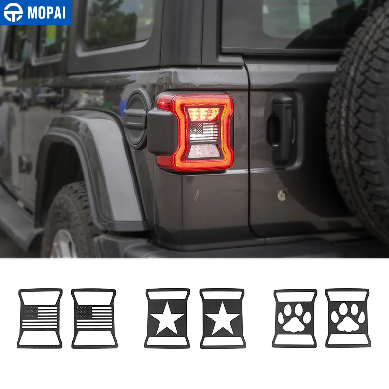 MOPAI колпаки лампы для Jeep Wrangler JL 2018 задний светильник крышка декоративная защита