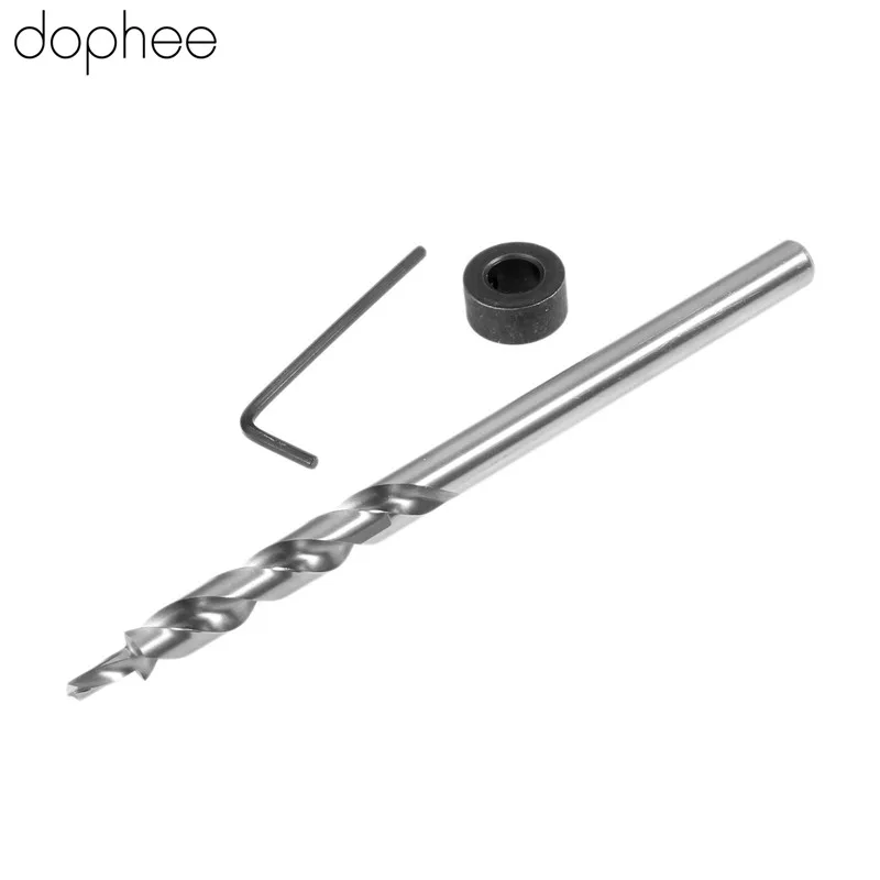Dophee твист ступенчатое сверло + глубина стоп хомут шестигранный ключ для Kreg