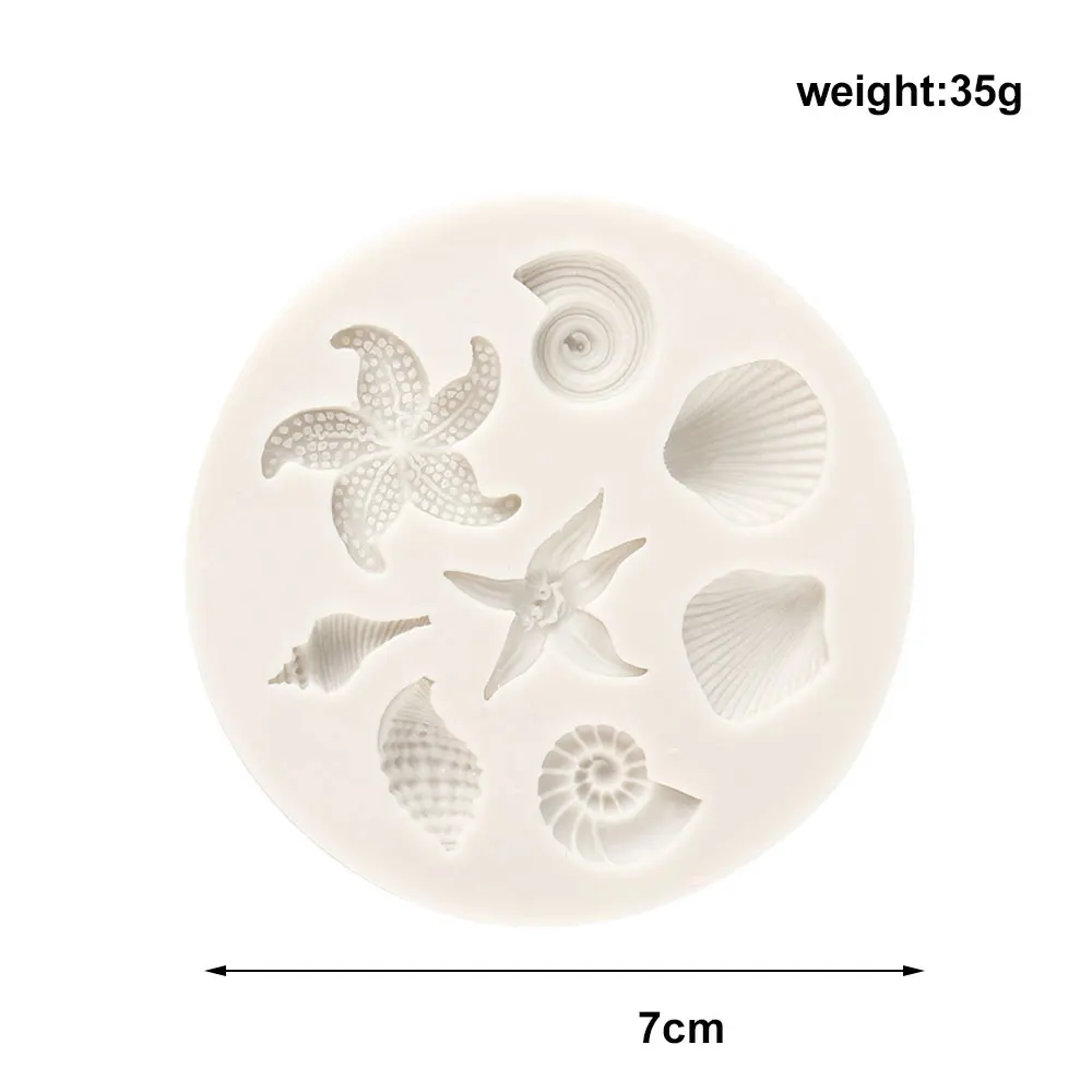 Новинка, силиконовая форма для рыбных водорослей, сделай сам, торты, инструменты для украшения тортов из мастики, морской Коралл, кекс, шоколад, жаростойкие формы для духовки - Цвет: 3