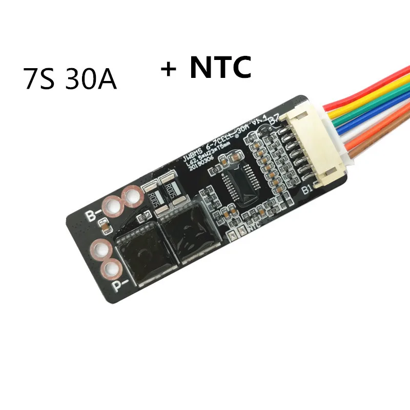 Плата защиты литиевой батареи 7S 30A/7S 50A BMS 22 4 в 32650 со сбалансированной версией