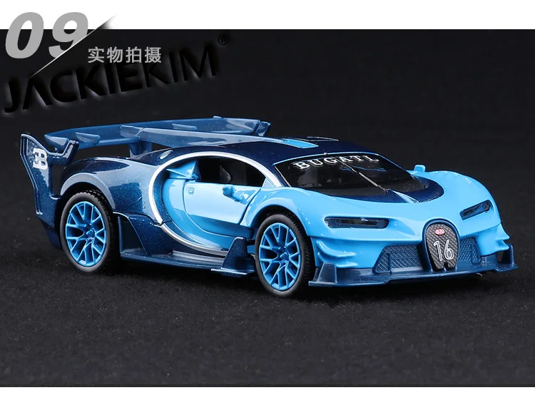 1:32 Масштаб Bugatti VISION GT Металлический Игрушечный сплав автомобиль Diecasts& игрушечный Транспорт модель автомобиля Миниатюрная модель автомобиля игрушки для детей Подарки