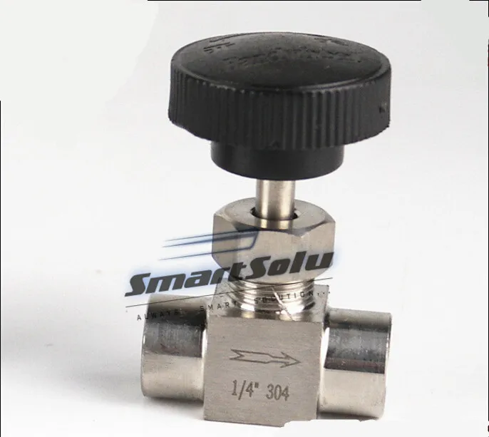 Партия из 2 предметов для 1/" размер из нержавеющей стали, с внутренней резьбой иглы Клапан, 304 нержавеющая сталь иглы Клапан