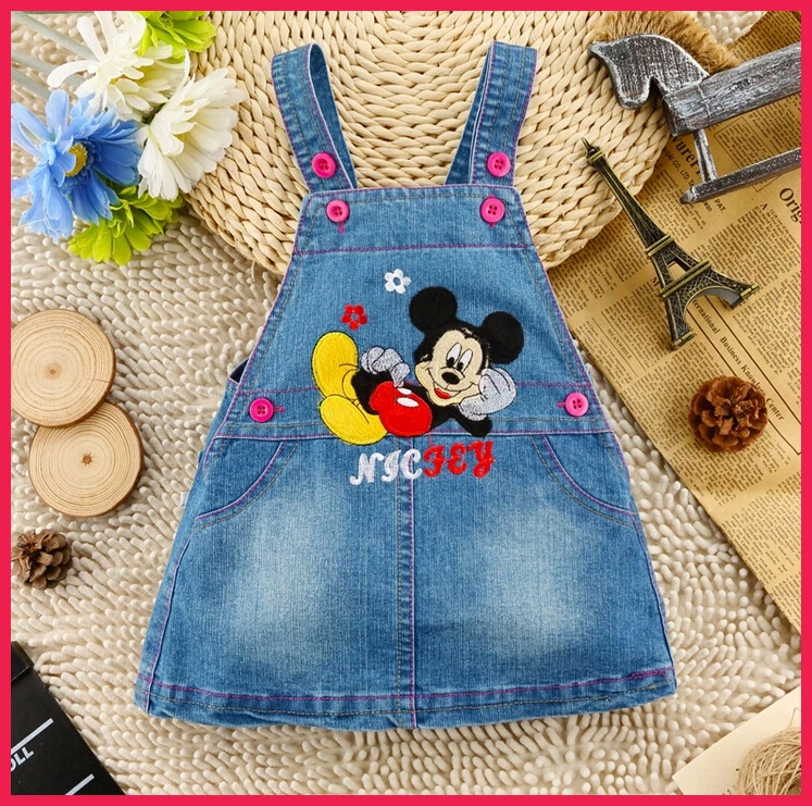 baby girl denim pinafore